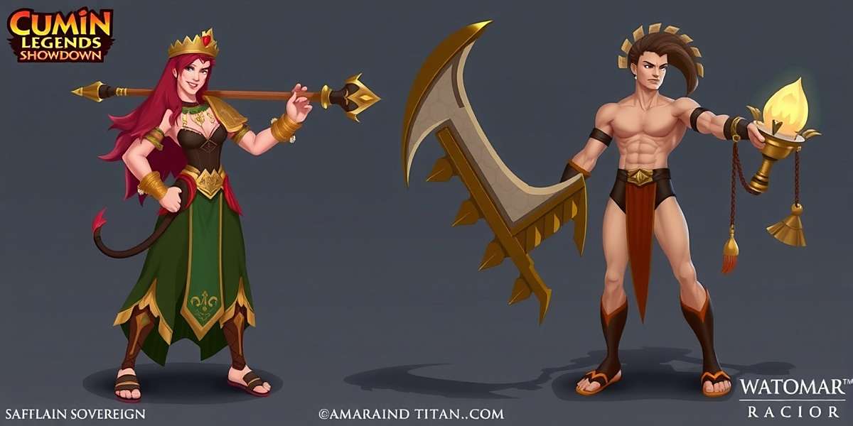 Cumin Legend Showdown - Upcoming Characters Concept art for upcoming Cumin Legend Showdown characters including Saffron Sovereign and Tamarind Titan